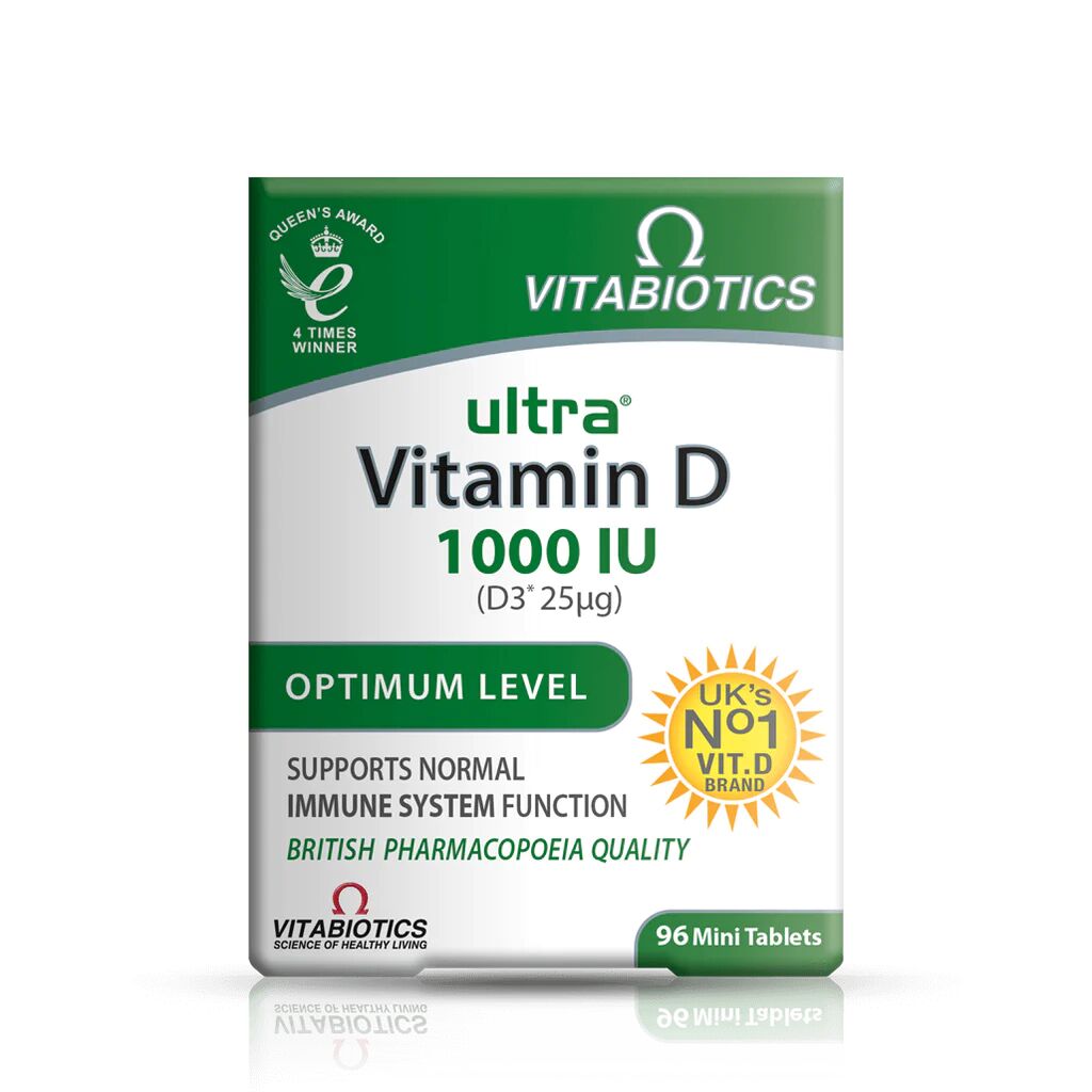 Buy Vitabiotics Ultra Vitamin D3 1000 IU – 96 Tablets Online