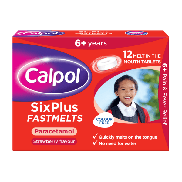 Buy Calpol SixPlus Fastmelt Tablets – 12 Tablets Online