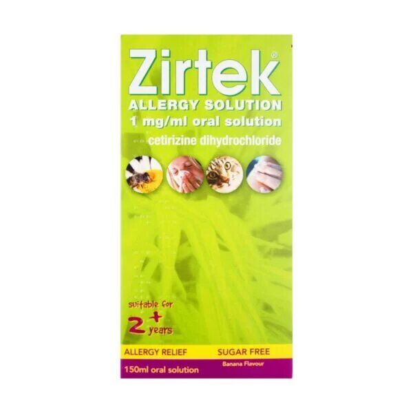 Buy Zirtek Allergy Solution 1mg/ml Online