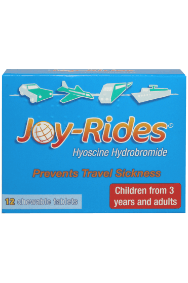 Joy-Rides Travel Sickness Tablets – 12 Tablets