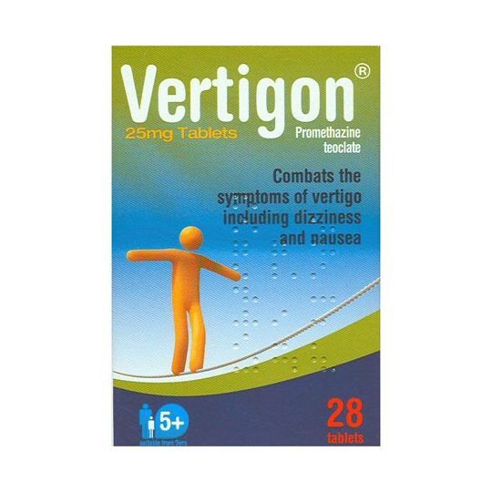 Vertigon 25mg Tablets – 28 Tablets