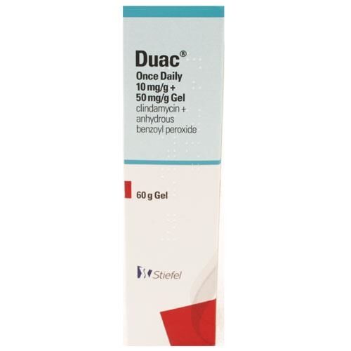 Buy Duac Gel Once Daily (Clindamycin 1% + Benzoyl Peroxide 3%/5%)