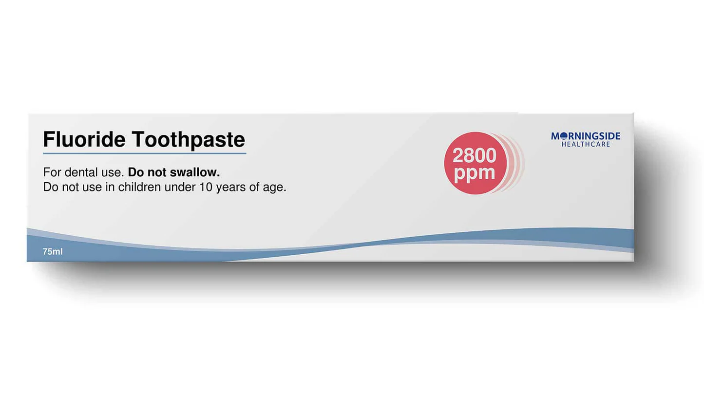 Sodium Fluoride 2800ppm toothpaste 75ml tube