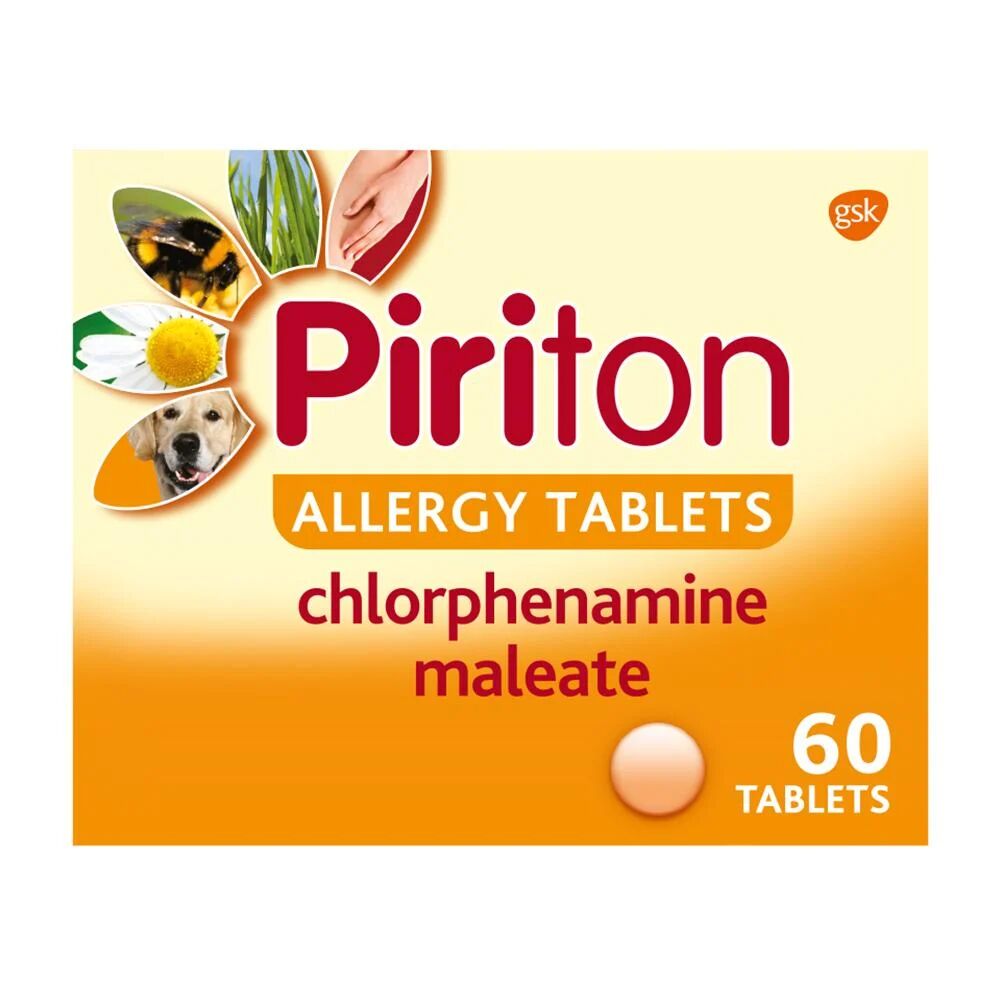 Buy Piriton Allergy 4mg Tablets - 60 Tablets Online