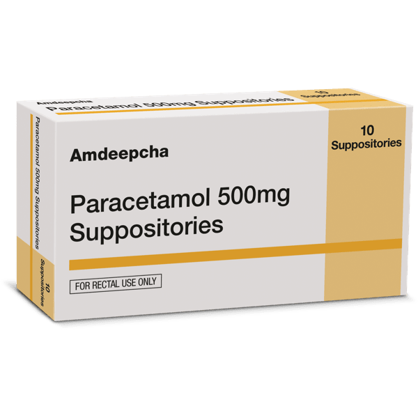 Buy Paracetamol Suppositories 500mg - 10 Pack Online