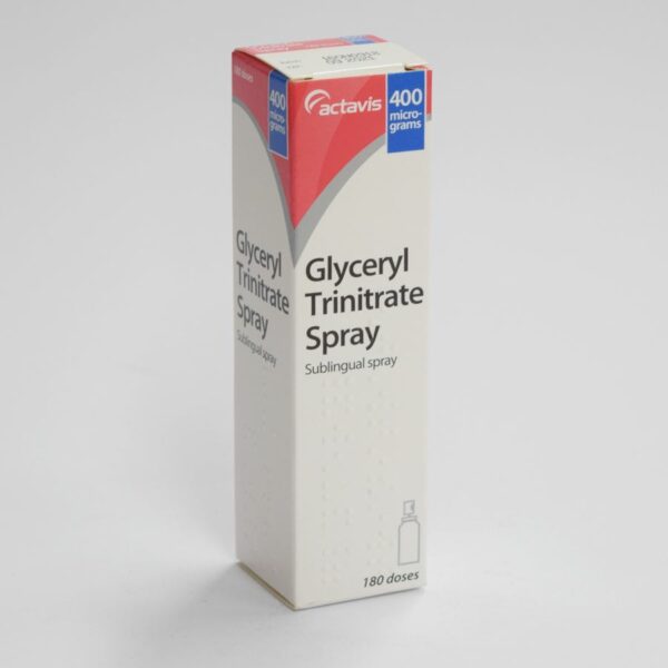 Buy Glyceryl Trinitrate Spray 400 Micrograms/metered dose (180 Dose) Online