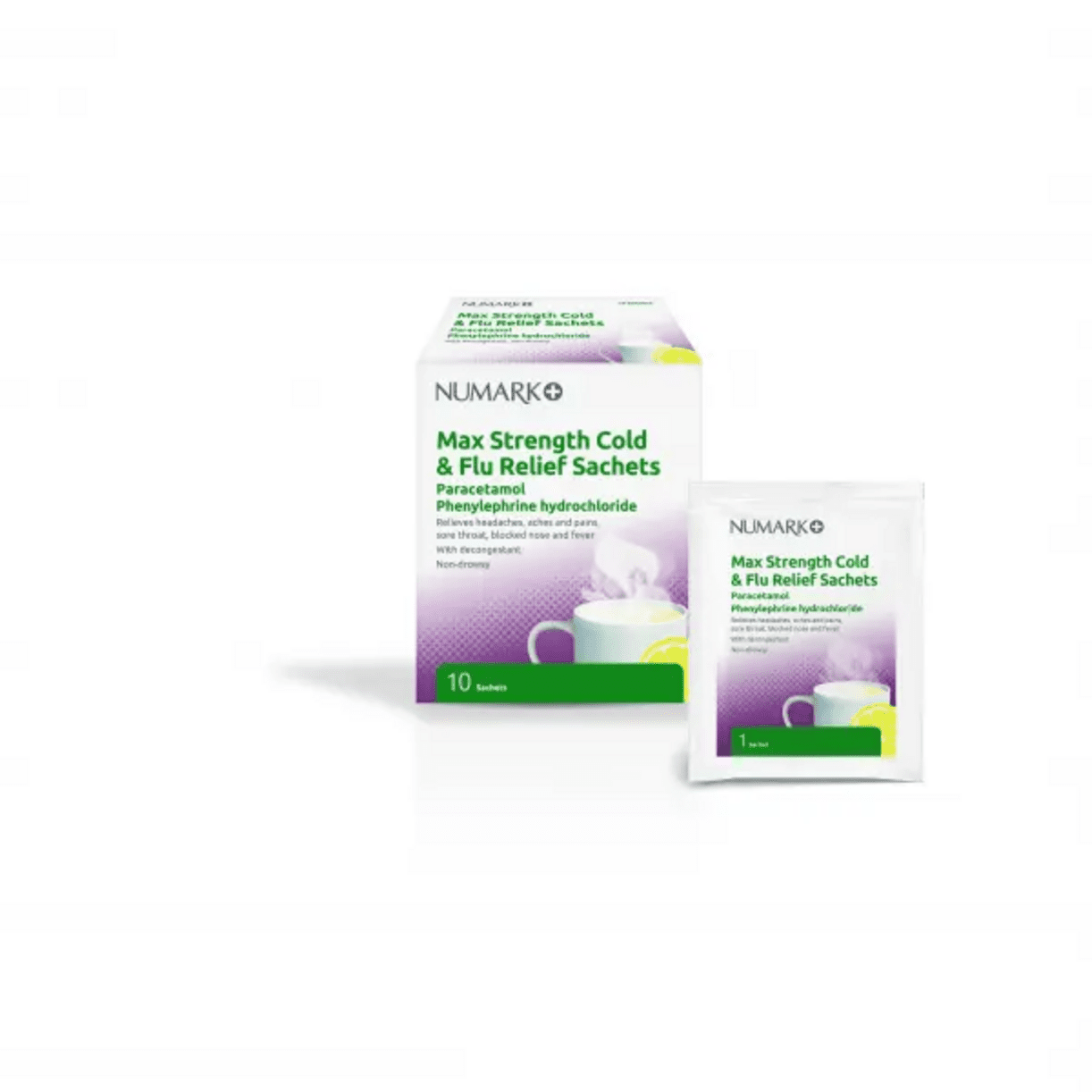 Buy Numark Max Strength Cold & Flu Relief Sachets -10 Sachets Online