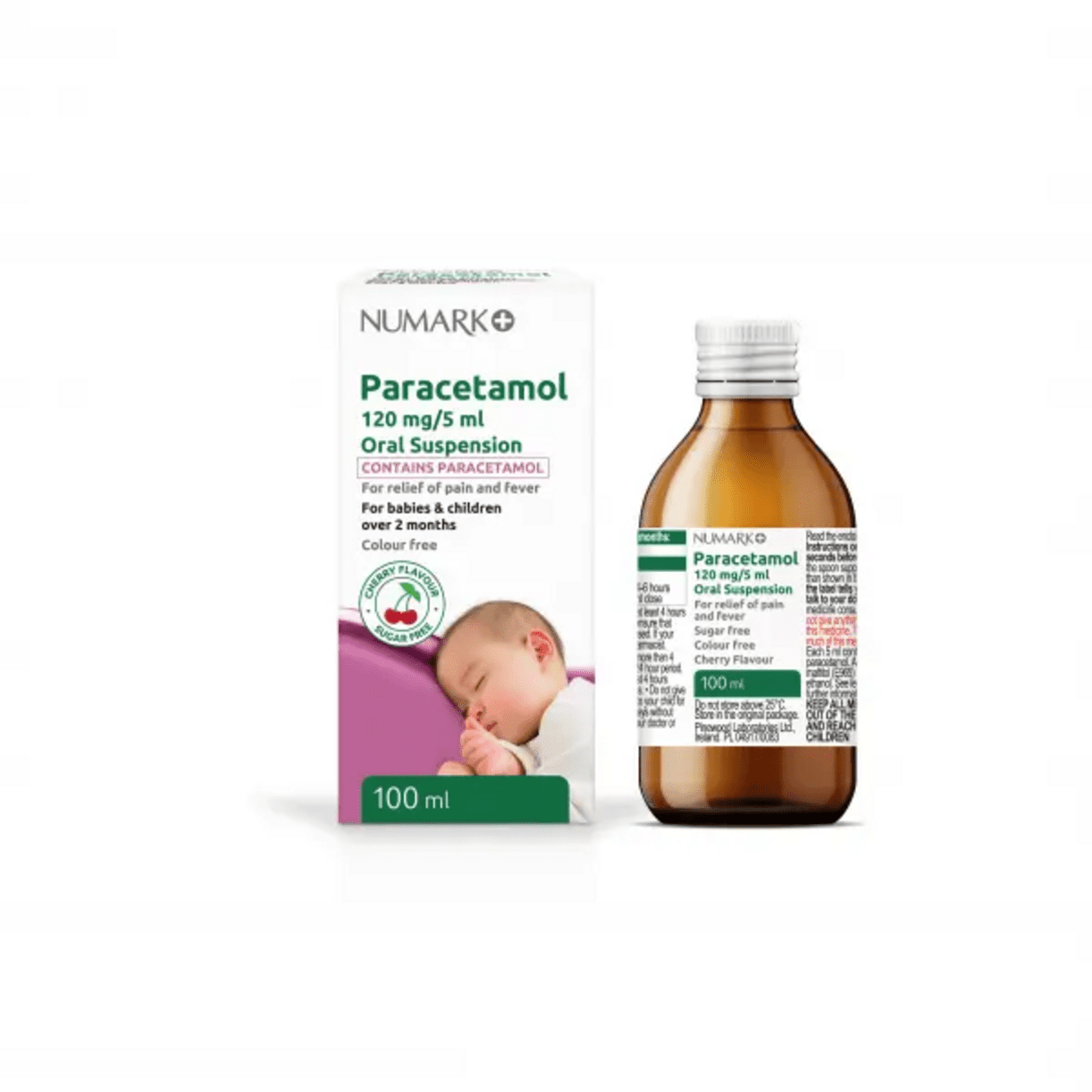 Buy Numark Paracetamol Suspension 120mg/5ml - 100ml Online