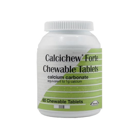 Buy Calcichew Forte Chewable - 60 Tablets Online