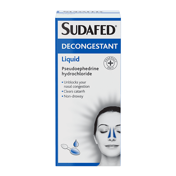 Buy Sudafed Decongestant Liquid - 100ml Online