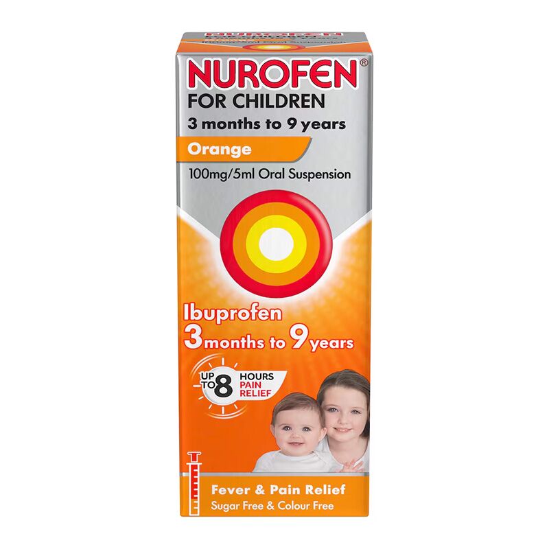 Buy Nurofen for Children 3+ Months Orange Flavour Oral Suspension - 100ml Online