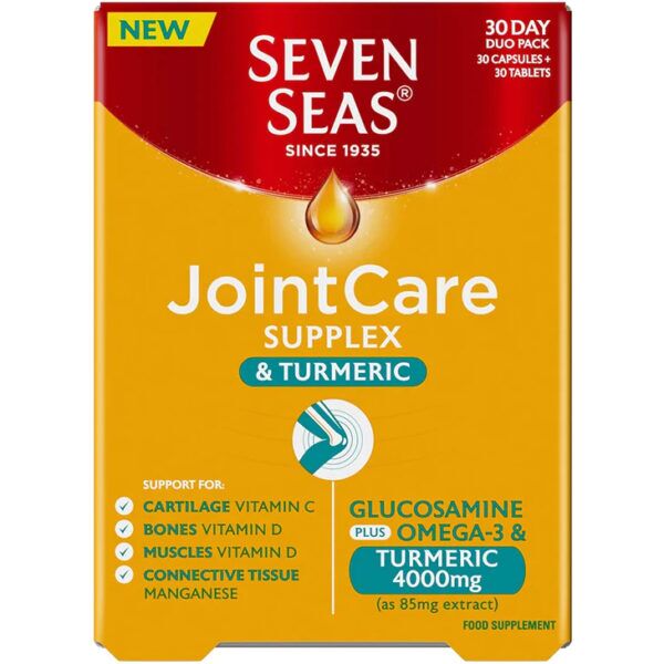 Buy Seven Seas JointCare Supplex & Turmeric – 30 Capsules + 30 Tablets Online