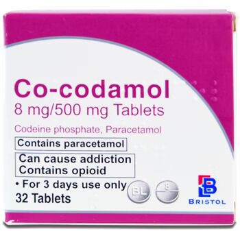Co-codamol 8mg/500mg Tablets – 32 Tablets
