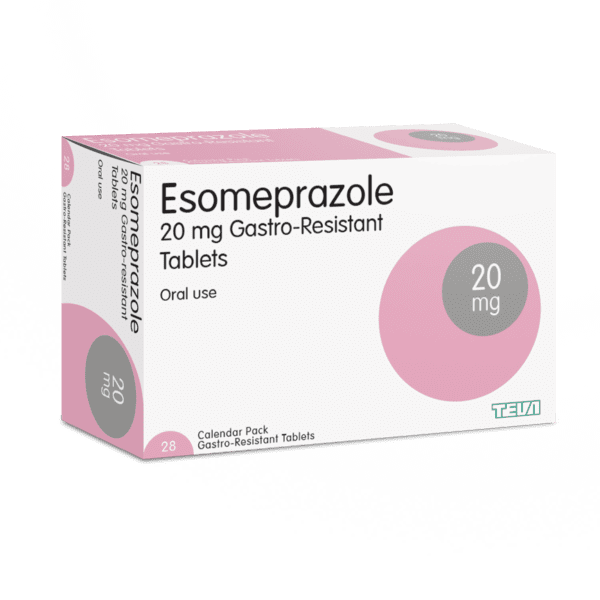 Esomeprazole medication for GERD, stomach ulcers and acid reflux control