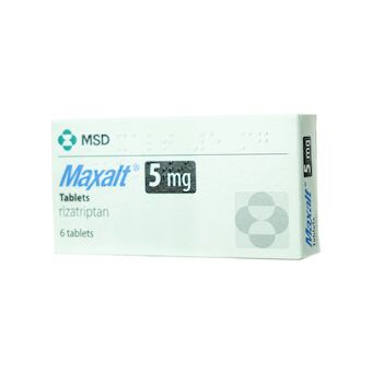 Maxalt 5mg rizatriptan tablets pack for acute migraine relief – UK pharmacy